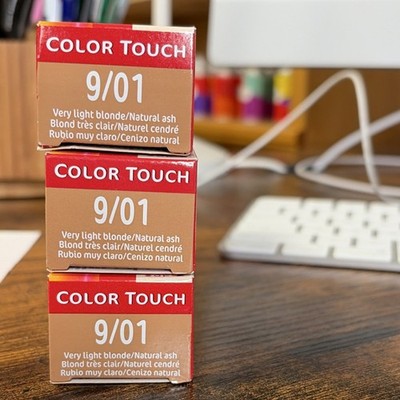 Wella Color Touch Demi-Permanent Hair Dye 9/01 *PRICE FOR TUBE TRIO*