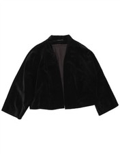 Giacca blazer Max Mara donna oversize aperto velluto UK 12 Medium nero AO19