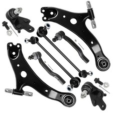 SCITOO 8pcs Front Suspension Kit Control Arm Ball Joint Tie Rod End Sway Bar Lin