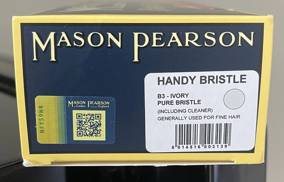 Cepillo de pelo Mason Pearson práctico cerda B3 - cerdas puras marfil Foto 4 de 4