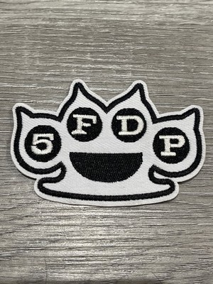 Five Finger Death Punch 5FDP Metal Band Patch Embroidered Iron On 3.5x2.25 Inch