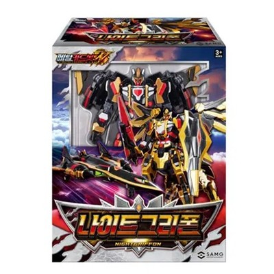 Metal Cardbot Nightgriffon Transform Robot Figur Kinder Spielzeug Korea