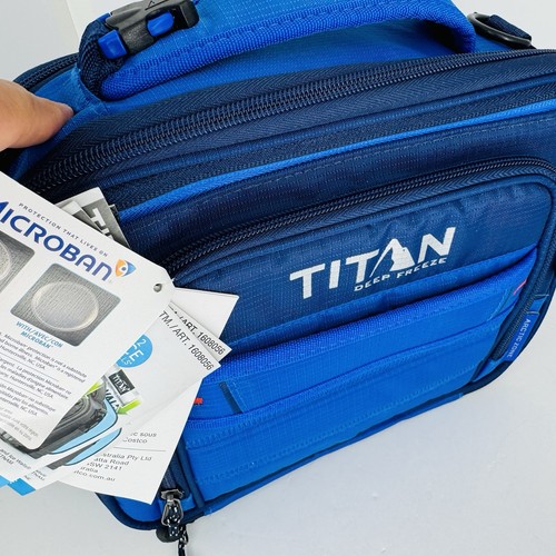 Titan Deep Freeze by Arctic Zone Fridge Cold Expandable Lunch Box *NEW* Blue - Picture 9 of 13