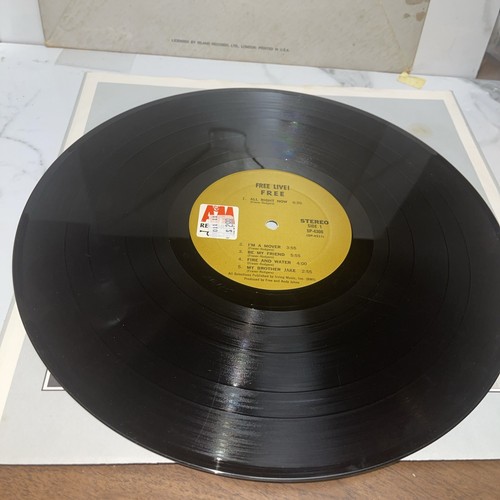 Free - Free Live! 1971  Air Mail A&M LP SP4306~VG+ ~PAUL KOSSOFF/PAUL RODGERS - Picture 7 of 7