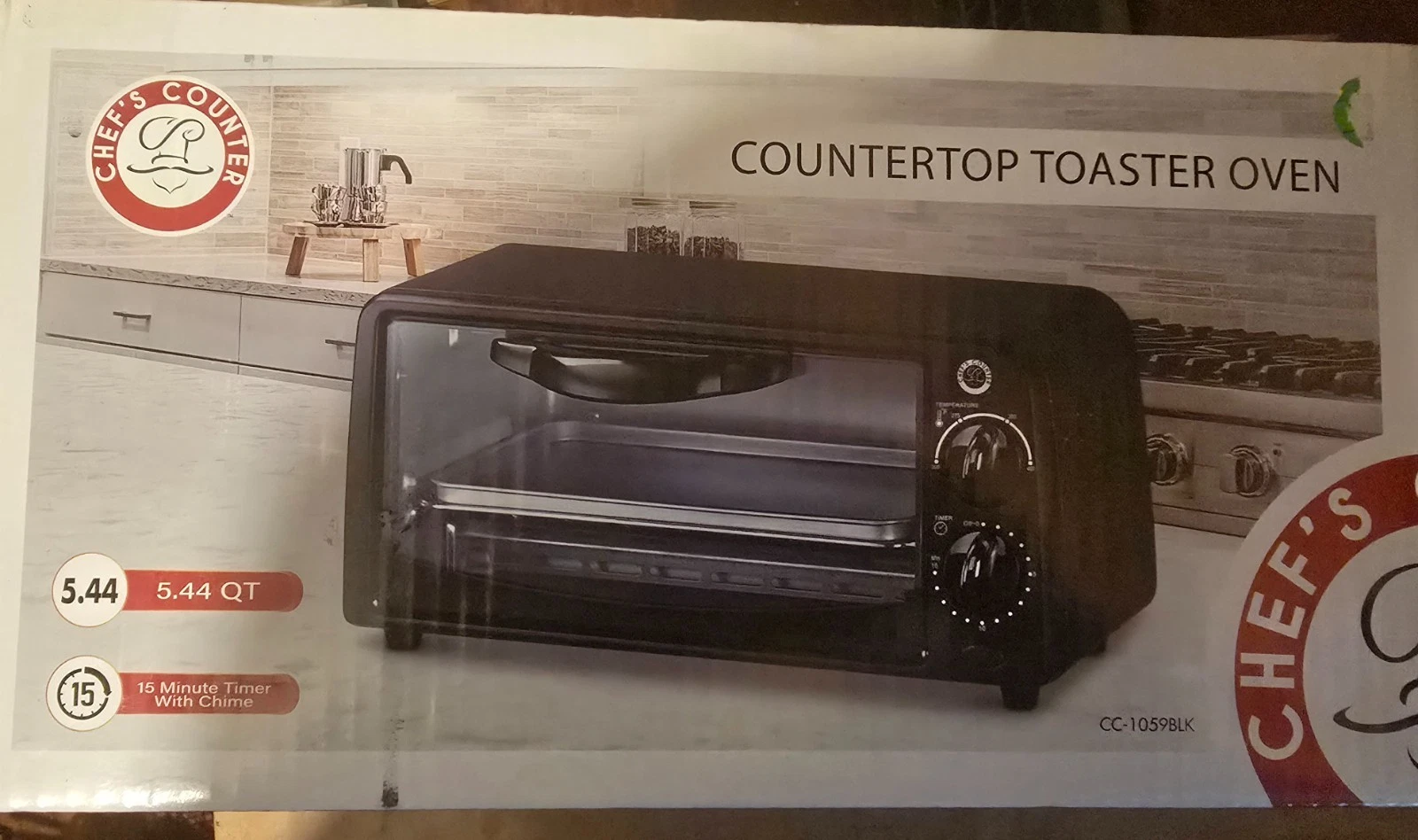 Chefs Counter Stainless Steel Toaster Oven