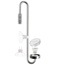 Aquarium Stainless Steel CO2 Diffuser Atomizer with Integrated Check Valve, D...