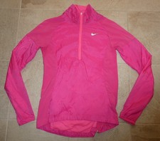 Nike Golf Dri-Fit women's neon pink long-sleeved 1/4-zip pullover windbreaker XS