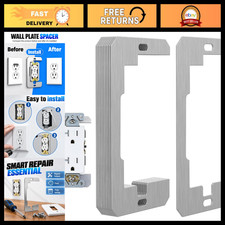 10PCS Electrical Outlet Wall Plate Spacers, Durable Metal Leveling Accessories