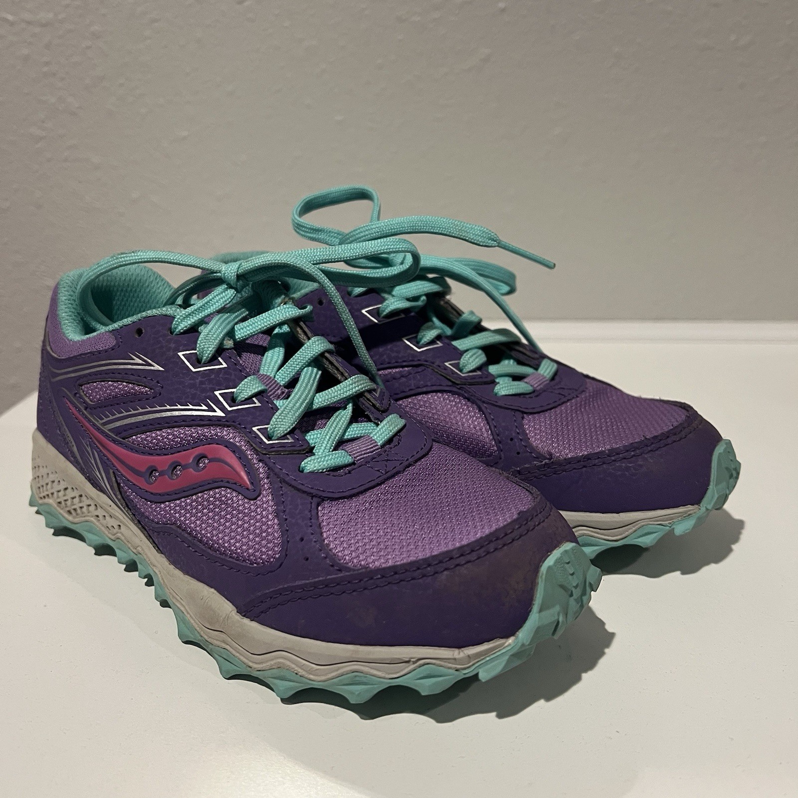 Size 2m Purple Teal Trail Running Lace
