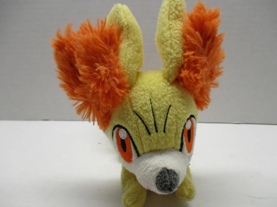 Pokemon Fennekin Plush Toy - 9" Tomy 2017 Fox Yellow Orange Stuffed Animal - Image 3 of 4