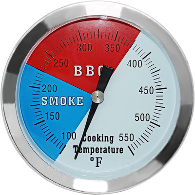 3 1/8 Inch Charcoal Grill Temperature Gauge, Accurate BBQ Grill Smoker Thermomet