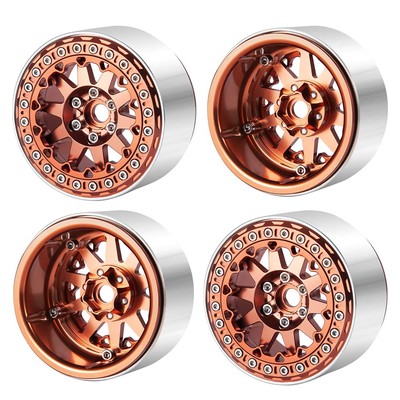 RC 2.2'' Beadlock Wheels 35mm Aluminum Rims for AXIAL Wraith RR10 TRX4 1/10th ...