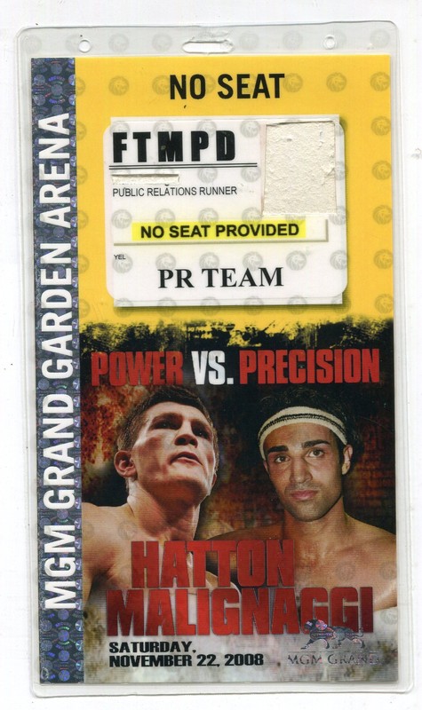 MGM Fight item - Hatton - Malignaggi