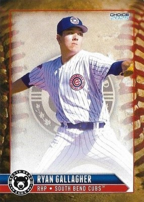 RYAN GALLAGHER 2025 Choice South Bend Cubs Prospect #4 Twins Gauchos    