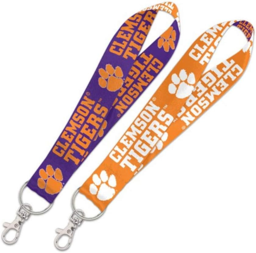 WinCraft NCAA Clemson University Tigers Key Strap with 6 Inch Loop and Swivel Lo