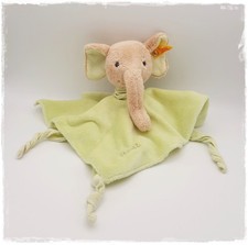 *•.. Steiff 237935 - Schmusetuch Elefant Trampili - grün - 32 x 29 cm - RAR ..•*