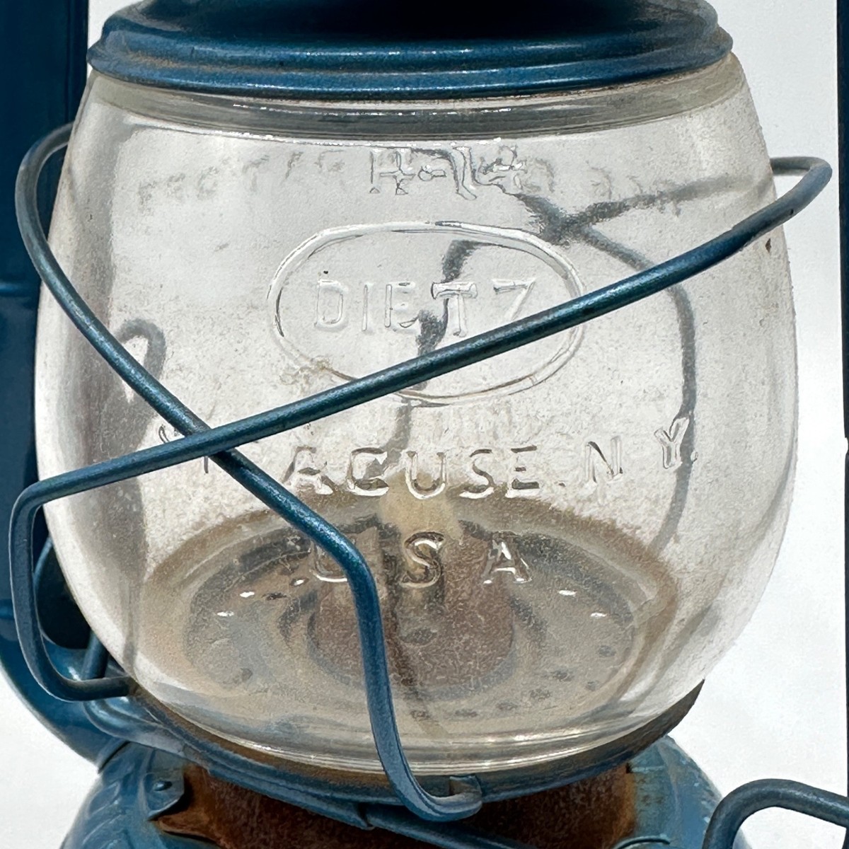 Vintage DIETZ Comet Lantern Blue H-14 Syracuse NY USA | eBay