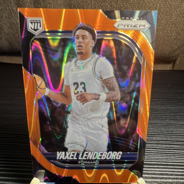 2025-26 Panini Prizm Yaxel Lendeborg ORANGE SEISMIC PRIZMS 75/75 Last On Print!