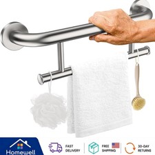 Satin Brushed Nickel 17-Inch Grab Bar - Safety Convenience Combined
