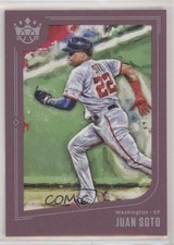 2019 Diamond Kings Image Variation Plum Framed Juan Soto (Grey Jersey) #65 o7m