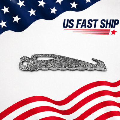 Custom VG10 Damascus (Serrated)Blade for LEATHERMAN SURGE   CNC, 60HRC
