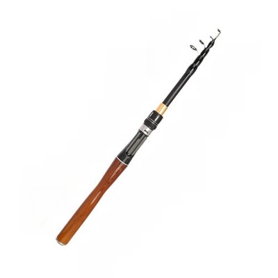 1,6m bis 2,4m Teleskop Meeresrute Fiberglas gerader Griff bernsteinfarben