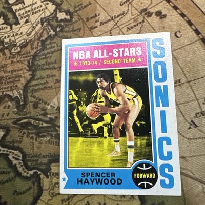 1974-75 Topps - Spencer Haywood #70 Seattle Supersonics EXT+    Free Ship