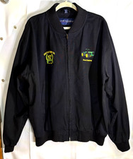 Vintage John Deere Jacket Swingster Mens XL Black Full Zip Bomber Anniversary