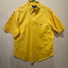 Polo Ralph Lauren Men's Classic Fit Short Sleeve Button Down Oxford Shirt XL