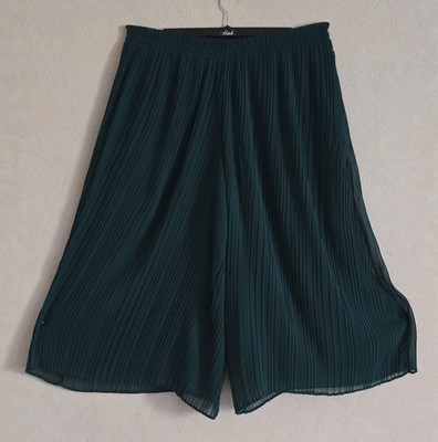Ever . me Damen Culotte Hose Grün Gr. XXL Plissee Polyester elastischer Bund