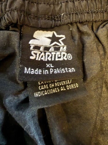Vtg. Starter IU Indiana University Cargo Track Pants Convertible Shorts Black XL - Afbeelding 5 van 14