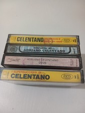ADRIANO CELENTANO NUOVE!! lotto di 4 musicassette k7 mc originali no lp cd