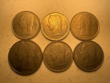 Belgium 1Fr. 1949-1952 Europe Coin Lot X6