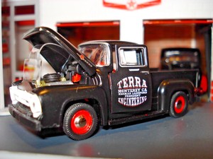 Details About 1956 Ford F 100 Pickup Truck Limited Edition Old School Work Truck 164 M2