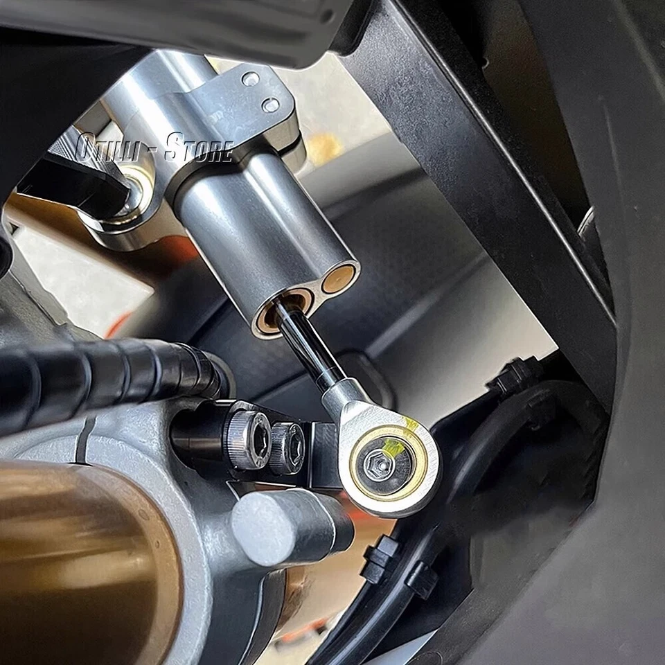 Amortiguador de dirección para moto Aprilia RS660 2021-2023 con kit de soporte de montaje Foto 3 de 4