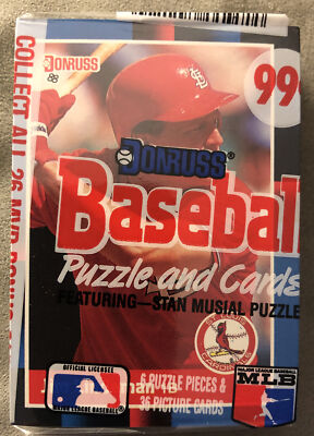 1988 Donruss Cello Pack Jim Lindeman Cardinals Top Dave LaPoint White Sox (Back)
