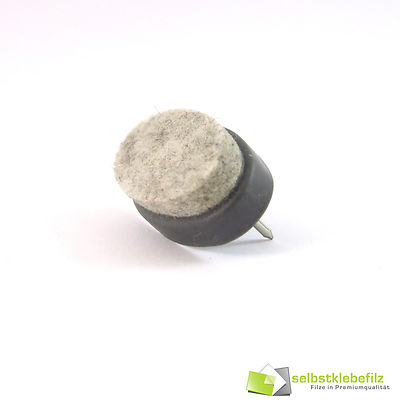 Professional nail glides furniture glides oval 40x25mm high quality wool felt glides felt