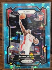 2023-24 Panini Prizm Teal Cracked Ice Prizm RC #286 Adama Sanogo /225 Rookie