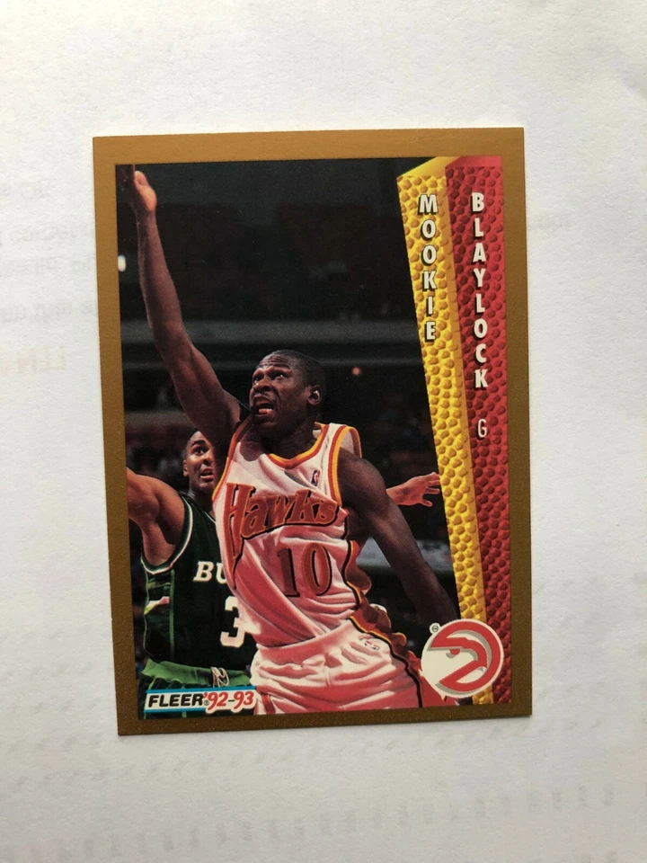 Nice 1993 MOOKIE BLAYLOCK Fleer Basketball Card  # 2 Made in USA - Image 2 of 4