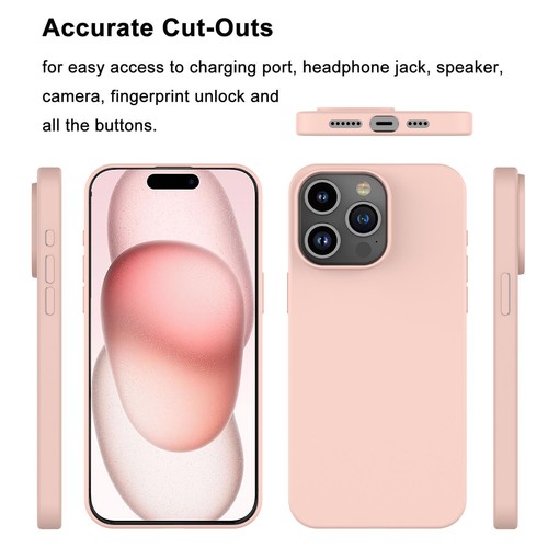 Für iPhone 16 Pro Max 15 14 13 12 11 Silikon Hülle Handyhülle + Displayschutz - Bild 33 von 59