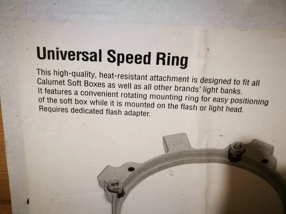 Calumet universal speed ring boxed retro vintage camera equipment - Image 4 of 4