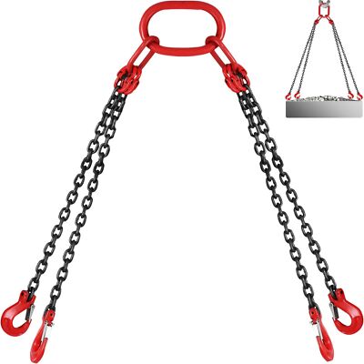 5Ft Chain Sling 5/16'' X 5' Engine Lift Chain G80 Alloy Steel Engine Chain Hoist