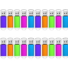 Mixed Color USB2.0 20PCS 1GB 2GB 4GB 8GB 16GB 32GB 64GB Flash Drive Memory Stick