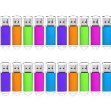 Mixed Color USB2.0 20PCS 1GB 2GB 4GB 8GB 16GB 32GB 64GB Flash Drive Memory Stick