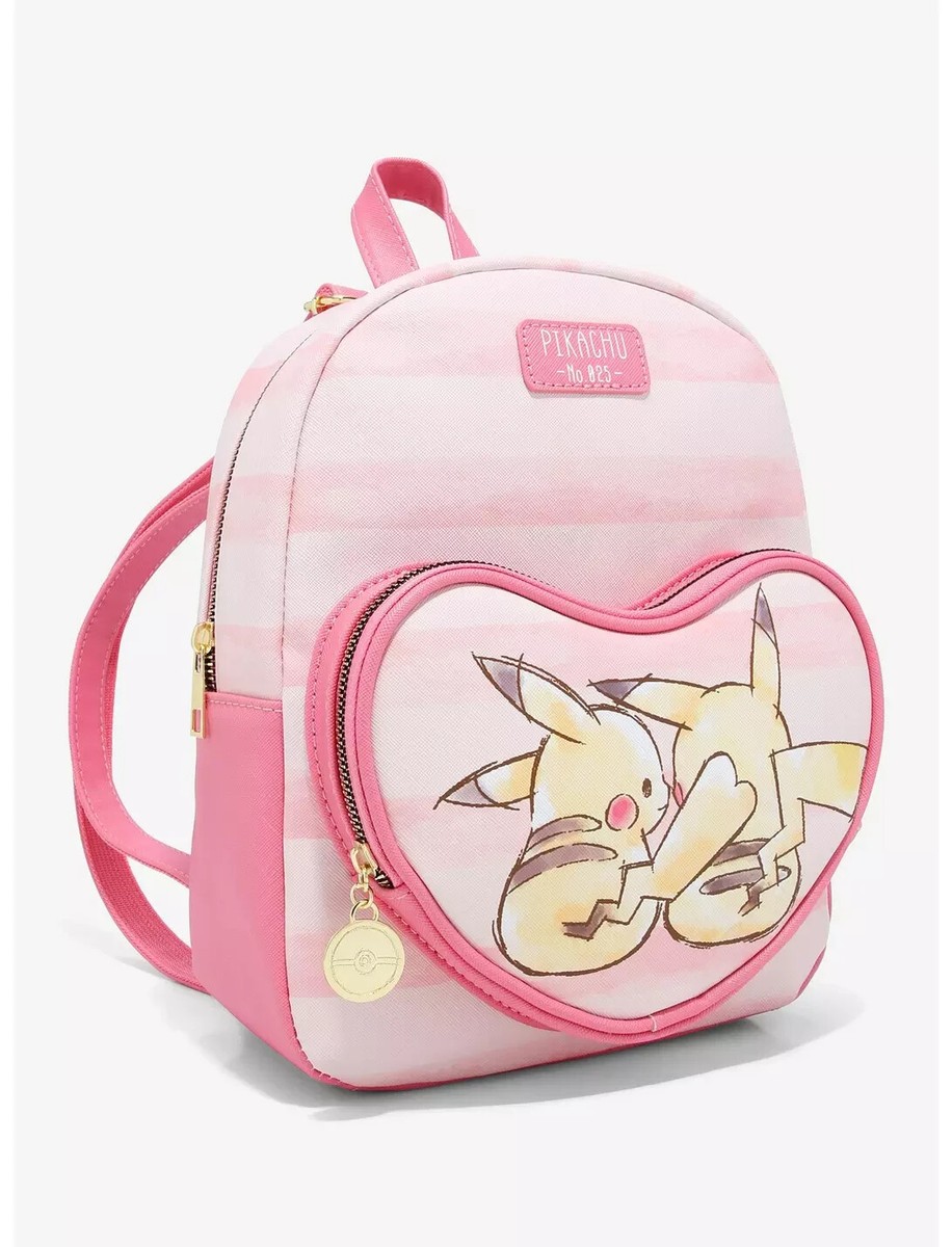 Bioworld Pink Pikachu Mini Backpack with Cream & Tan Accents $_57.JPG?set_id=880000500F main image 2
