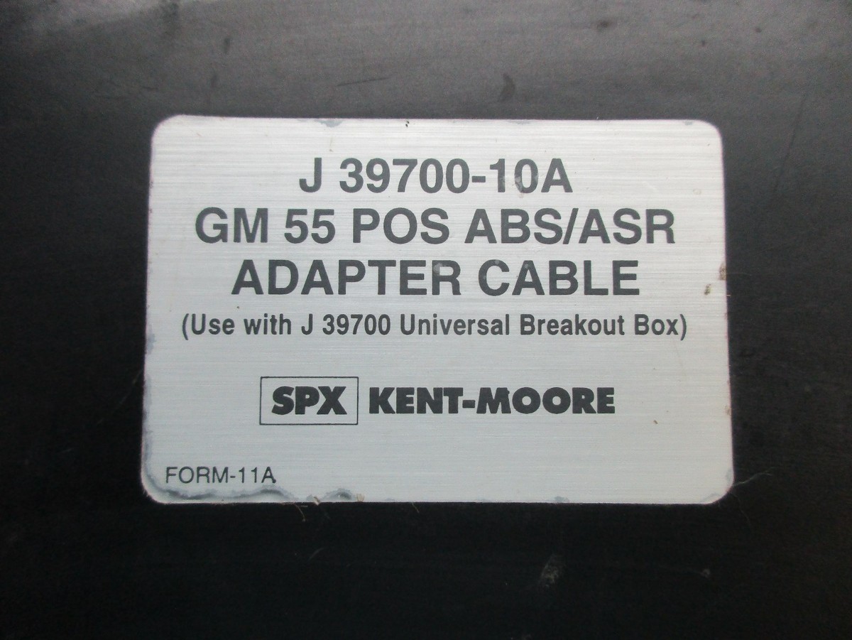 KENT MOORE TOOL J-39700-10A GM 55 POS ABS / ASR ADAPTER CABLE | eBay