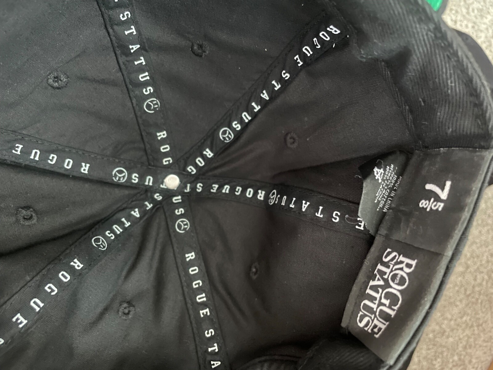 Rogue Status Script Box Logo Snapback Hat Moneysh… - image 5