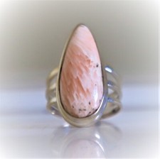 SCOLECITE NATURAL GEMSTONE 925 STERLING SILVER HANDMADE JEWELRY RING 3 TO 12