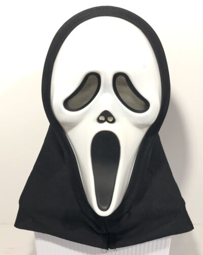  behanco Scream Mask Ghost Face Mask Halloween Full Face Mask  Adult Child Grim Reaper Monolithic Scary Face Ghost Festival Screaming  Skull