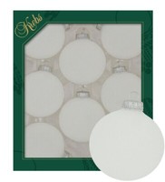 Christbaumkugel Weihnachtskugel Christbaumschmuck Krebs Glas Lauscha Frost Weiß